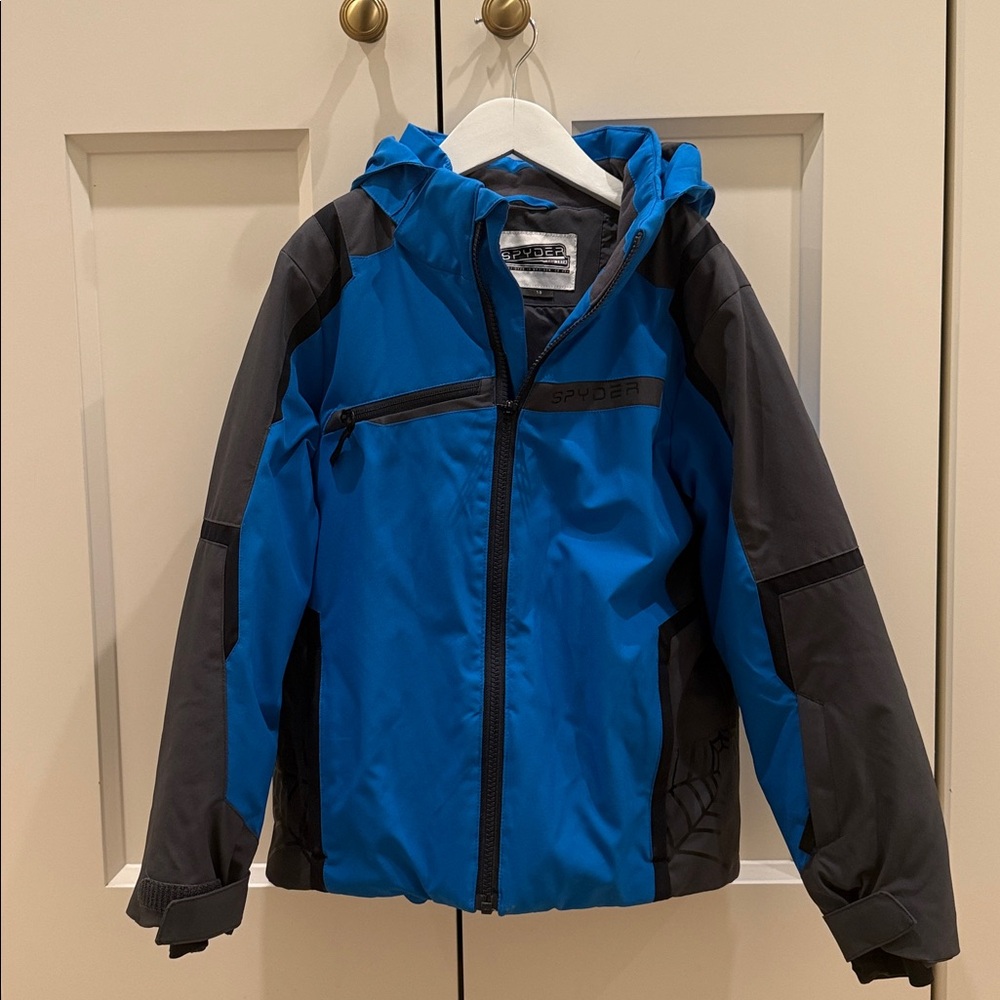 Spyder Blue and Gray boys Ski Jacket
